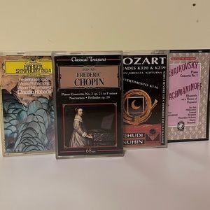 classical bangers cassettes Mahler Tchaikovsky Mozart Chopin Chamber Orchestra